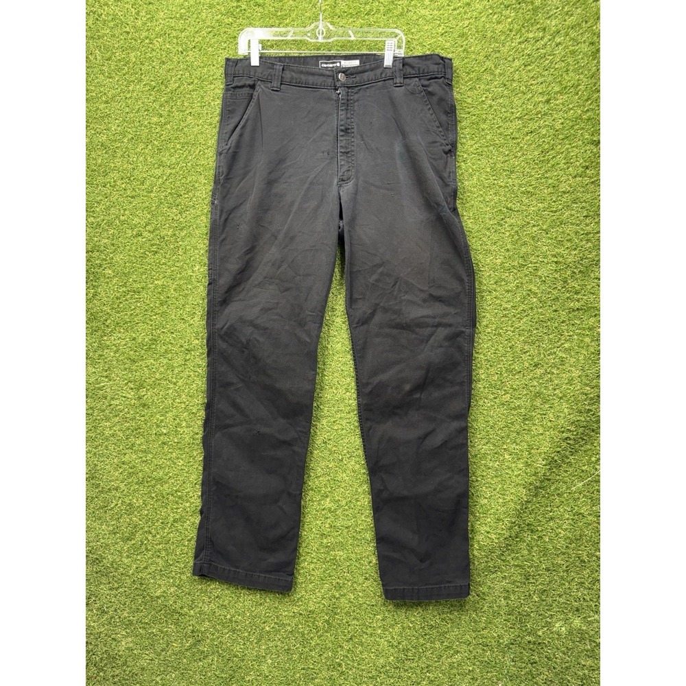 Carhartt Jeans Mens 38x34 Relaxed Tapered Fit Straight Denim Casual Workwear